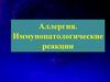 Аллергия. Иммунопатологические реакции