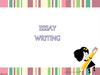 Essay writing