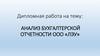 Анализ бухгалтерской отчетности ООО «ЛЭУ»