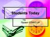 Students Today. Проект START UP