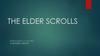 Компьютерные игры The elder scrolls