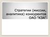 Стратегии (миссии, аналитика) конкурентов ОАО "КЗА"