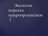 Экология морских микроорганизмов