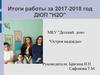 Итоги работы за 2017-2018 год ДЮП "Н2О"