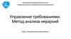 Управление требованиями. Метод анализа иерархий