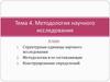 Методология научного исследования