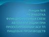Разработка функциональных схем автоматизации при проектировании АСУ ТП пищевых производств