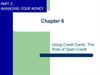 Using Credit Cards: The Role of Open Credit