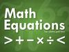Math equations