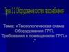 Технологическая схема оборудования ГРП. Требования к помещениям ГРП