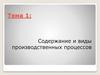 Содержание и виды производственных процессов