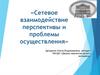 Сетевое взаимодействие перспективы и проблемы осуществления образовательной программы