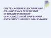 Система оценки достижения планируемых результатов общего образования