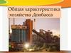 Общая характеристика хозяйства Донбасса
