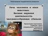 Речь человека и язык животных. Высшая нервная деятельность человекообразных обезьян