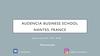 Audencia business school nantes, france