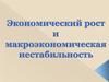 Экономический рост и макроэкономическая нестабильность
