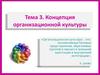 Концепция организационной культуры