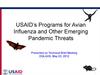 USAID’s Programs for Avian Influenza and Other Emerging. Pandemic Threats