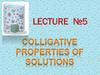 Colligative properties of solutions