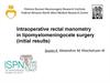 Intraoperative rectal manometry in lipomyelomeningocele surgery
