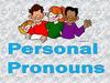 Personal pronouns