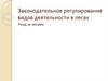 Законодательное регулирование видов деятельности в лесах. Уход за лесами