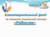 Благотворительный фонд по оказанию социальной помощи «Родничок»