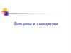 Вакцины и сыворотки