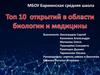 Топ 10 открытий в области биологии и медицины