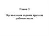 Организация охраны труда на рабочем месте