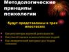 Методологические принципы психологии