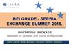 Belgrade - Serbia exchange summer 2018