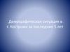 Демографическая ситуация в г. Кострома за последние 5 лет
