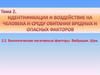 Идентификация и воздействие на человека и среду обитания вредных и опасных факторов