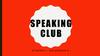 КазНПУ им. Абая. Speaking Club