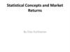 Statistical Concepts and Market Returns