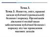 Поняття, зміст, правові засади публічної (громадської) безпеки і порядку