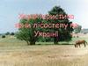 Характеристика зони лісостепу на Україні