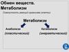 Обмен веществ. Метаболизм