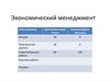 Экономический менеджмент