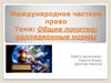 Международное частное право. Общие понятия: коллизионные нормы