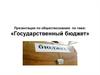 Государственный бюджет