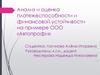 Анализ и оценка платежеспособности и финансовой устойчивости на примере ООО «Автопрофи»