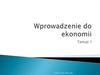 Wprowadzenie do ekonomii. Program kursu – część mikroekonomiczna