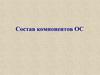 Состав компонентов ОС