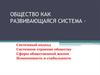 Общество как развивающаяся система