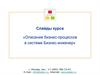 Описание бизнес-процессов в системе Бизнес-инженер