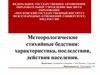 Метеорологические стихийные бедствия: характеристика, последствия, действия населения