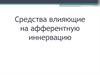 Средства, влияюшие на афферентную инервацию
